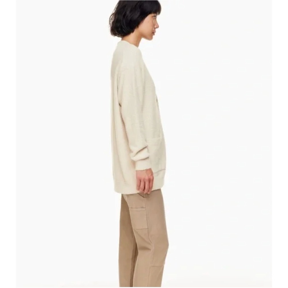 Aritzia Wilfred Free Hush Knit Oversized Cardigan Size XS Cream Off White - Picture 4 of 11